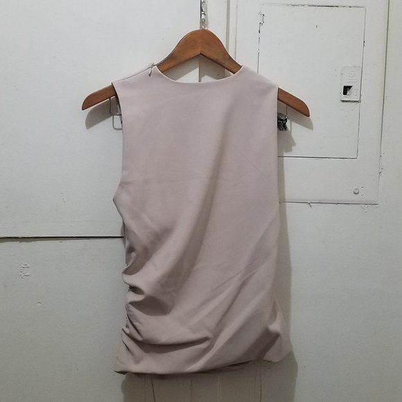 NWT CUT OUT ELASTIC BEIGE TOP - Picture 6 of 7